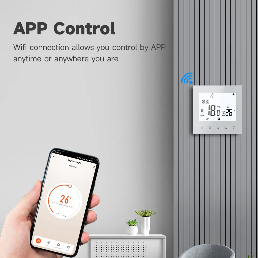 Digital Room Temperature Control Smart Tuya WiFi Programmable Floor Heating Thermostat