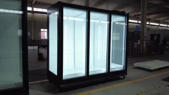 Коммерческий холодильник полностью стеклянная витрина для морозильной камеры для напитков/фруктов и овощей