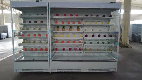 Супермаркет: напитки, мясо, фрукты и овощи, деликатесы, вертикальный холодильник, коммерческий многоярусный холодильник с дверным охладителем